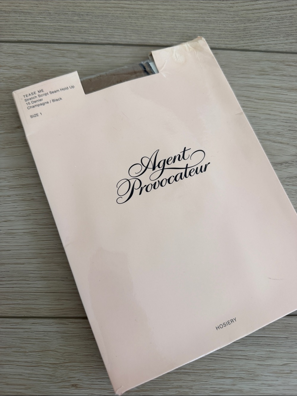 NWT Agent Provocateur TEASE ME hold up stockings